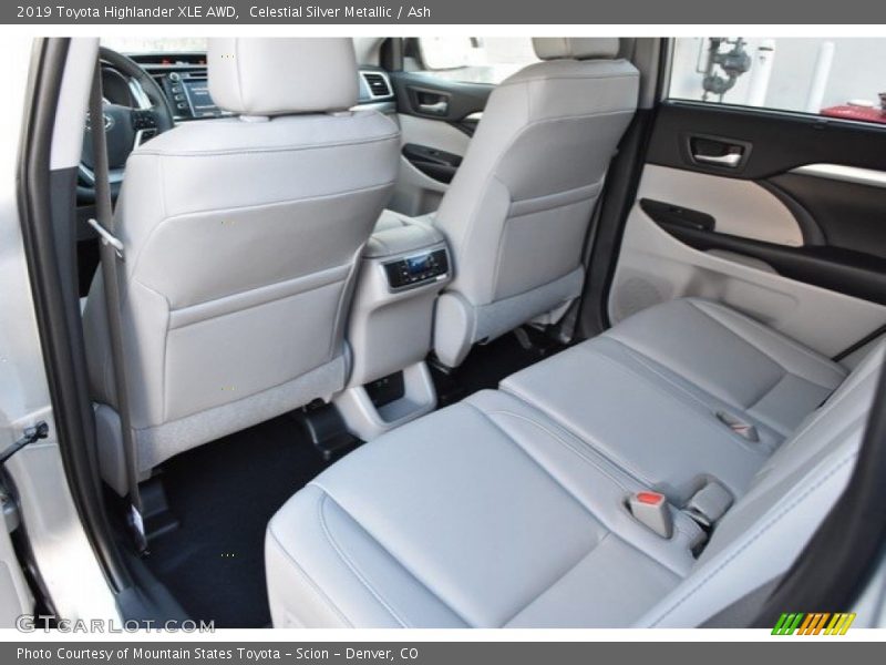 Rear Seat of 2019 Highlander XLE AWD