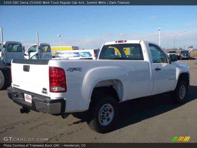 Summit White / Dark Titanium 2009 GMC Sierra 2500HD Work Truck Regular Cab 4x4