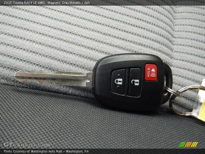 Magnetic Gray Metallic / Ash 2015 Toyota RAV4 LE AWD