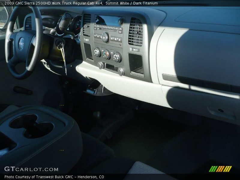Summit White / Dark Titanium 2009 GMC Sierra 2500HD Work Truck Regular Cab 4x4