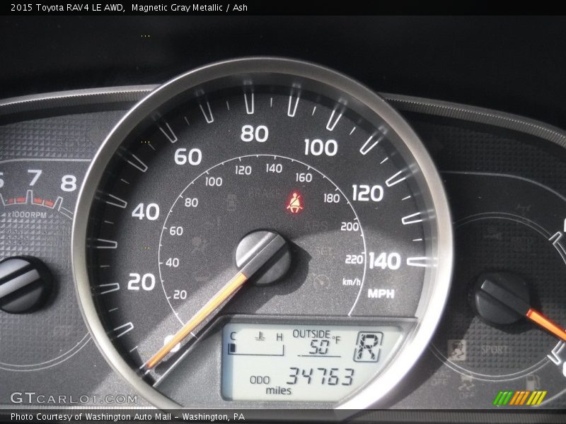 Magnetic Gray Metallic / Ash 2015 Toyota RAV4 LE AWD