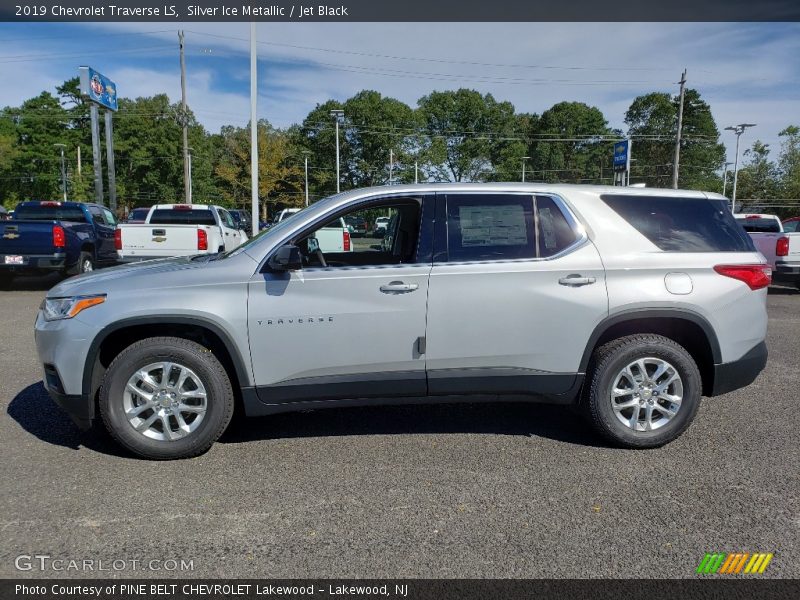 Silver Ice Metallic / Jet Black 2019 Chevrolet Traverse LS