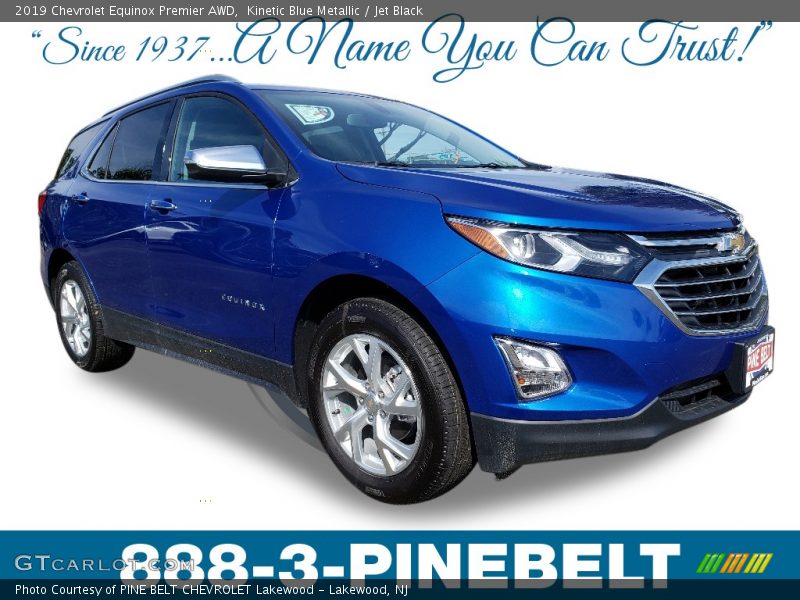 Kinetic Blue Metallic / Jet Black 2019 Chevrolet Equinox Premier AWD