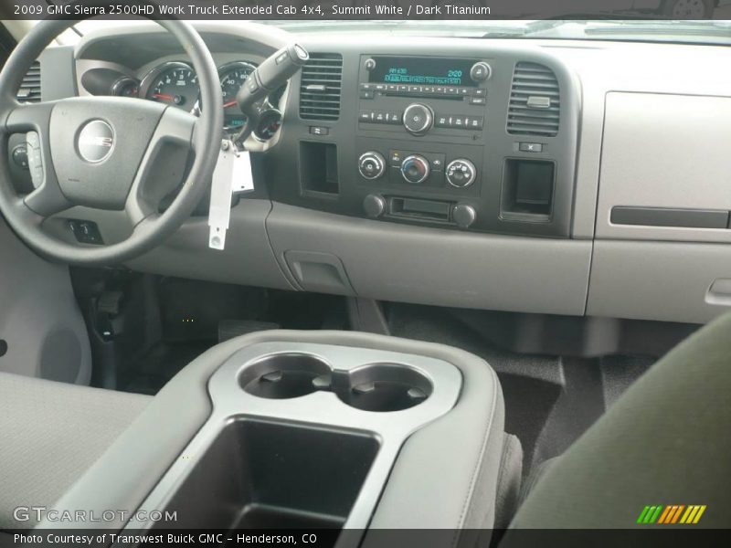 Summit White / Dark Titanium 2009 GMC Sierra 2500HD Work Truck Extended Cab 4x4