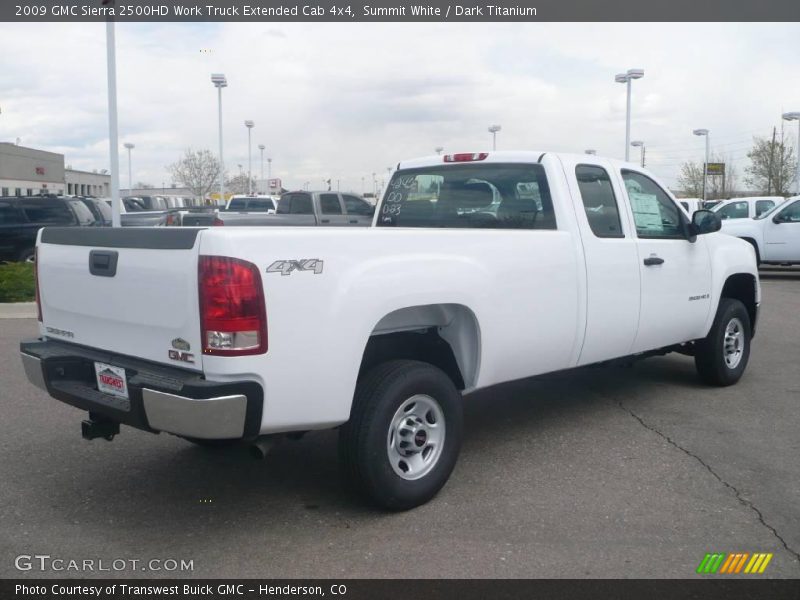 Summit White / Dark Titanium 2009 GMC Sierra 2500HD Work Truck Extended Cab 4x4