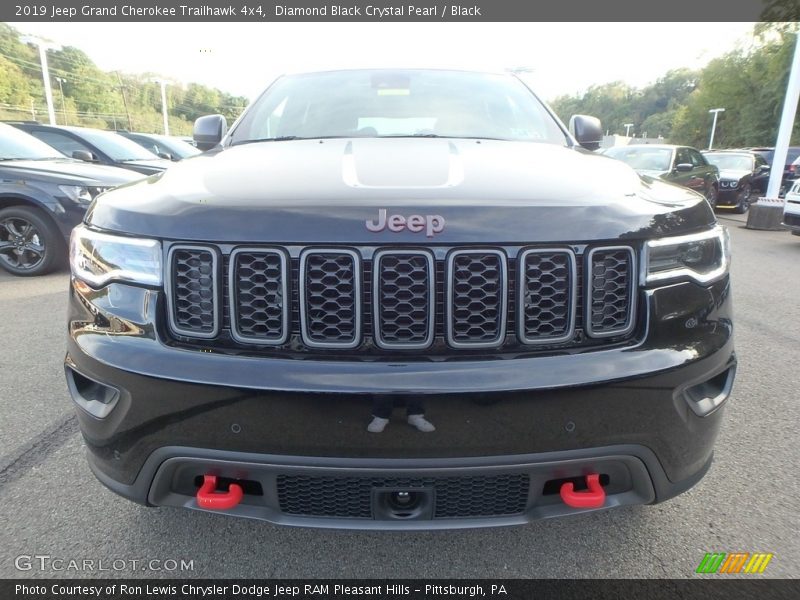Diamond Black Crystal Pearl / Black 2019 Jeep Grand Cherokee Trailhawk 4x4