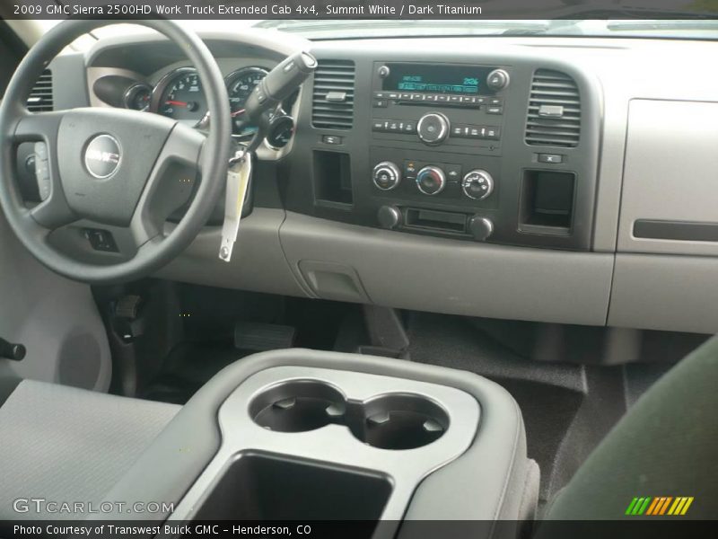 Summit White / Dark Titanium 2009 GMC Sierra 2500HD Work Truck Extended Cab 4x4