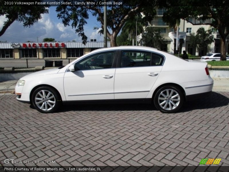 Candy White / Cornsilk Beige 2010 Volkswagen Passat Komfort Sedan
