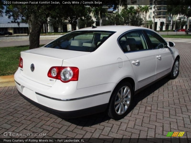 Candy White / Cornsilk Beige 2010 Volkswagen Passat Komfort Sedan