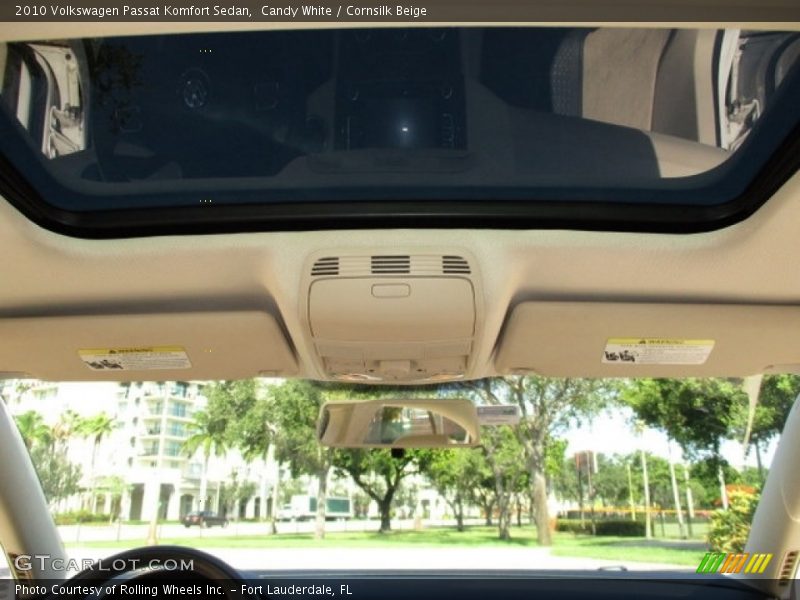 Candy White / Cornsilk Beige 2010 Volkswagen Passat Komfort Sedan