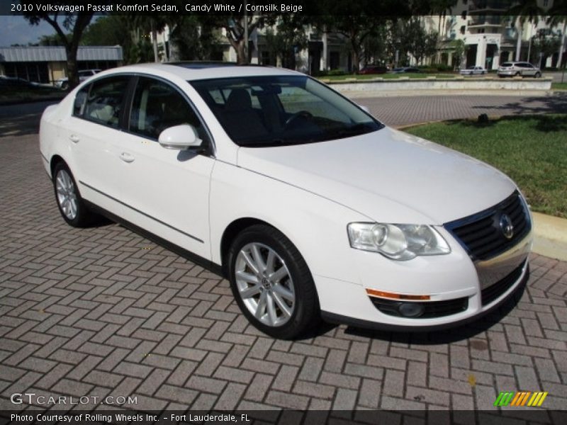 Candy White / Cornsilk Beige 2010 Volkswagen Passat Komfort Sedan
