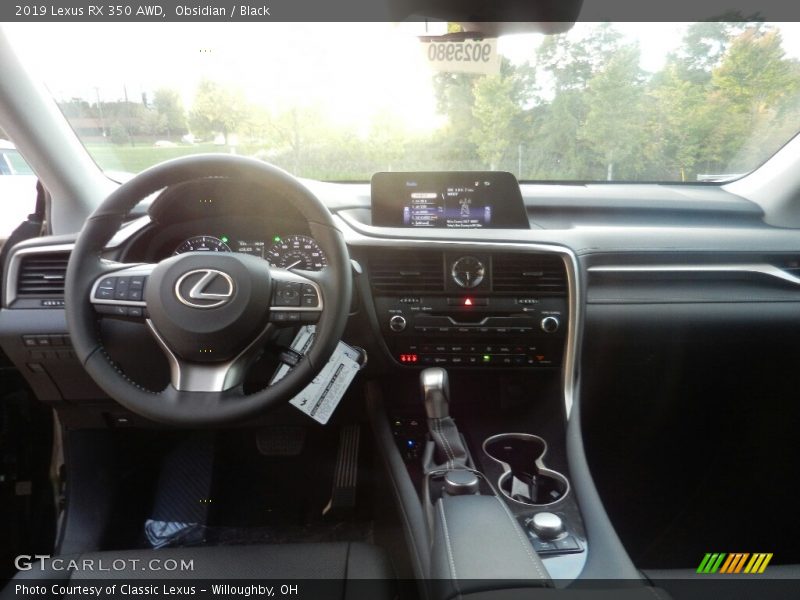 Dashboard of 2019 RX 350 AWD