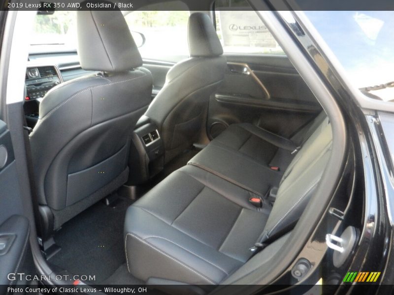 Rear Seat of 2019 RX 350 AWD