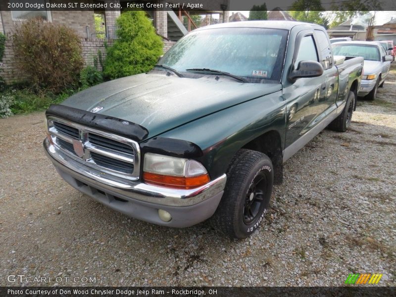 Forest Green Pearl / Agate 2000 Dodge Dakota SLT Extended Cab