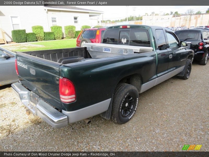Forest Green Pearl / Agate 2000 Dodge Dakota SLT Extended Cab