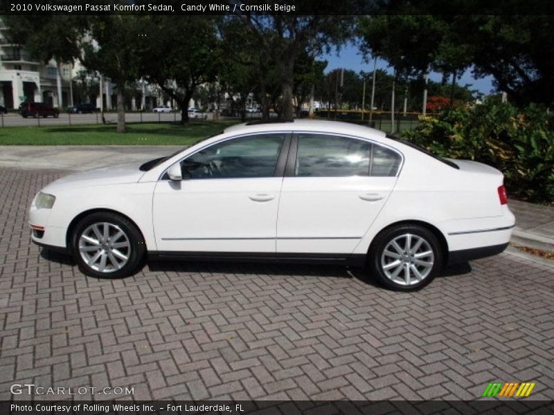 Candy White / Cornsilk Beige 2010 Volkswagen Passat Komfort Sedan