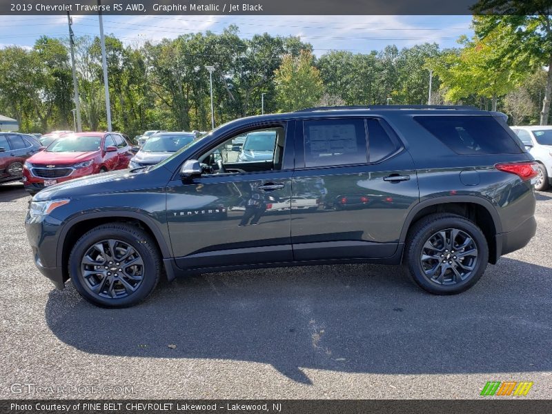 Graphite Metallic / Jet Black 2019 Chevrolet Traverse RS AWD