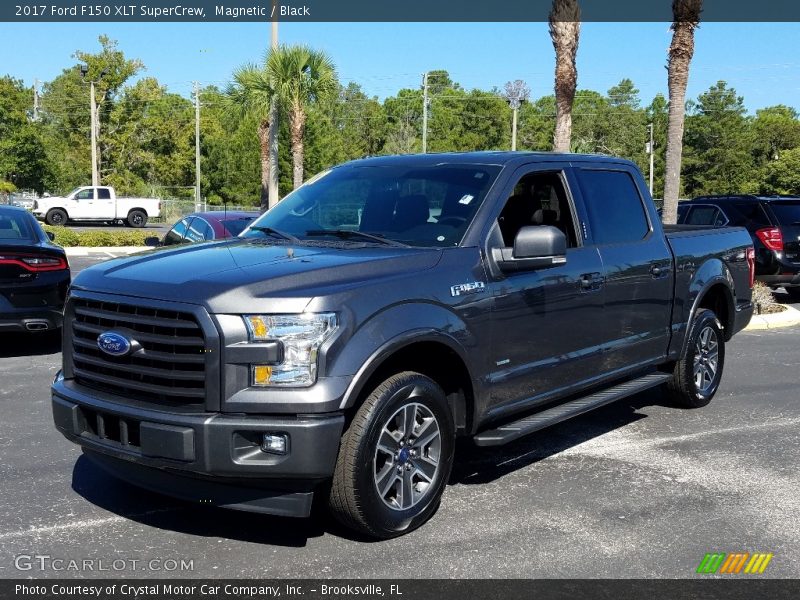 Magnetic / Black 2017 Ford F150 XLT SuperCrew