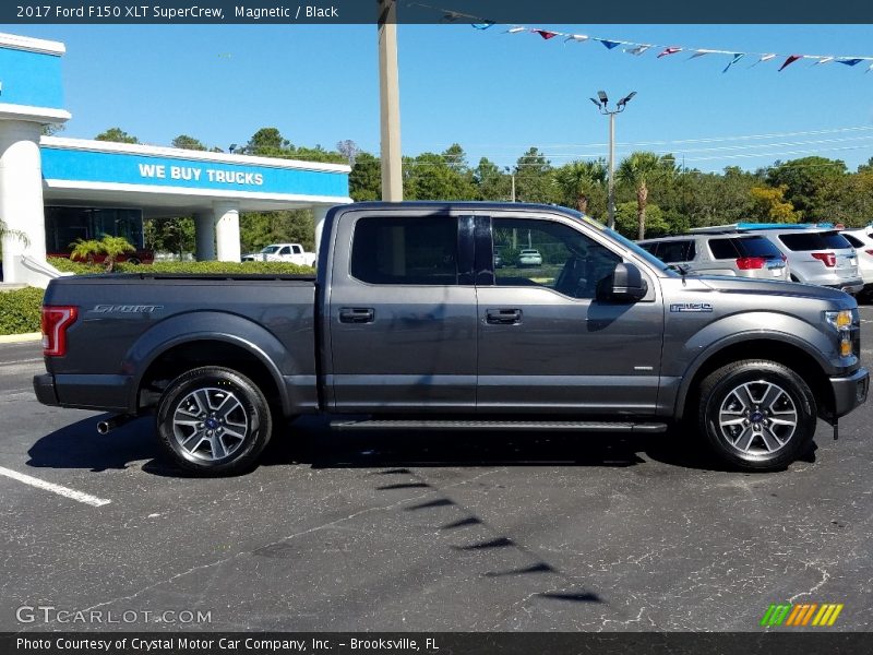 Magnetic / Black 2017 Ford F150 XLT SuperCrew