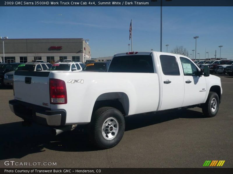 Summit White / Dark Titanium 2009 GMC Sierra 3500HD Work Truck Crew Cab 4x4