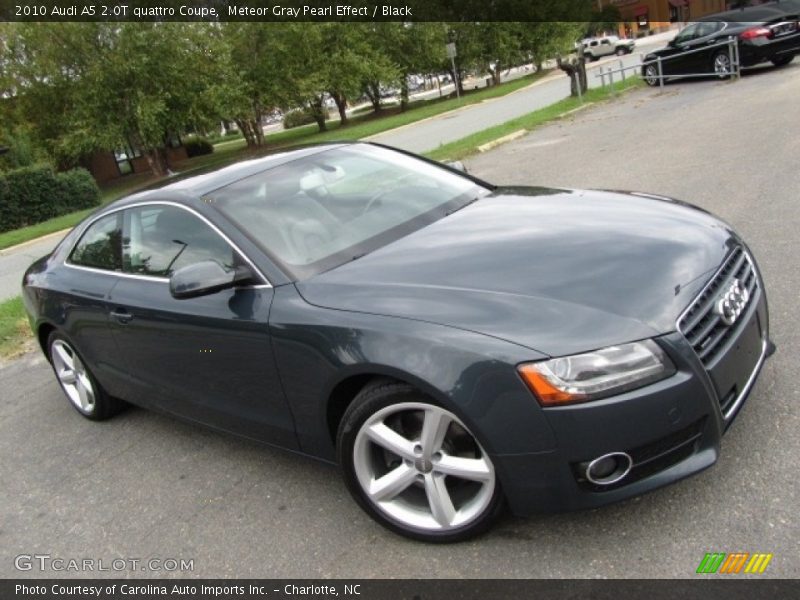 Meteor Gray Pearl Effect / Black 2010 Audi A5 2.0T quattro Coupe