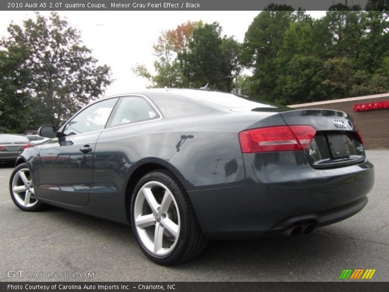 Meteor Gray Pearl Effect / Black 2010 Audi A5 2.0T quattro Coupe