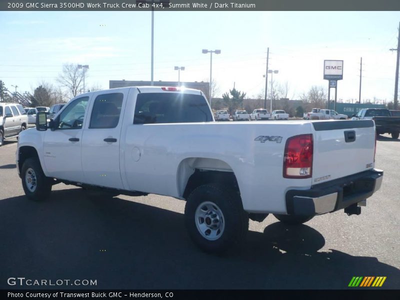 Summit White / Dark Titanium 2009 GMC Sierra 3500HD Work Truck Crew Cab 4x4