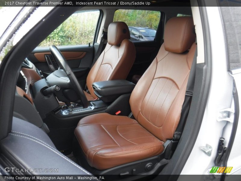 Iridescent Pearl Tricoat / Ebony/Saddle Up 2017 Chevrolet Traverse Premier AWD