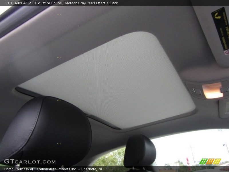 Meteor Gray Pearl Effect / Black 2010 Audi A5 2.0T quattro Coupe