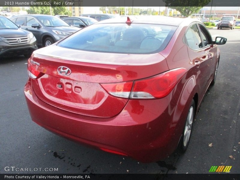 Red / Gray 2013 Hyundai Elantra GLS
