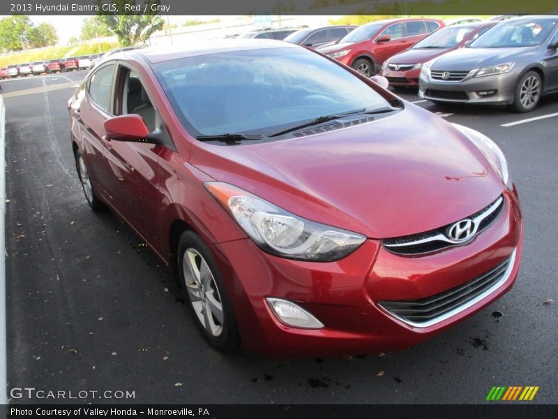 Red / Gray 2013 Hyundai Elantra GLS