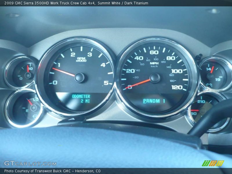 Summit White / Dark Titanium 2009 GMC Sierra 3500HD Work Truck Crew Cab 4x4