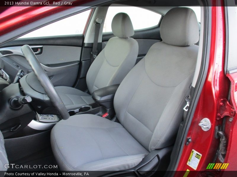 Red / Gray 2013 Hyundai Elantra GLS