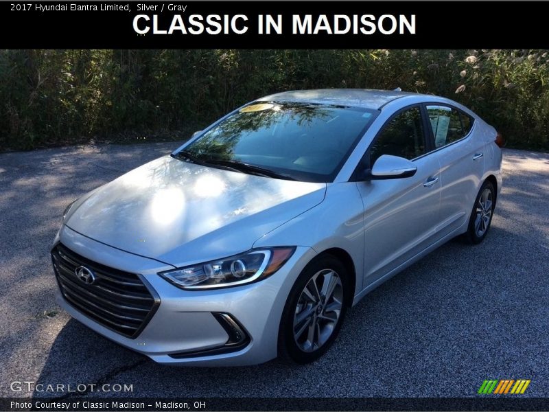 Silver / Gray 2017 Hyundai Elantra Limited