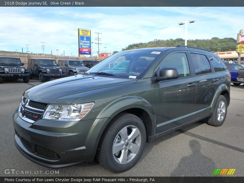Olive Green / Black 2018 Dodge Journey SE