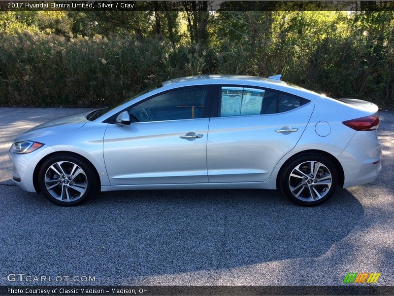 Silver / Gray 2017 Hyundai Elantra Limited