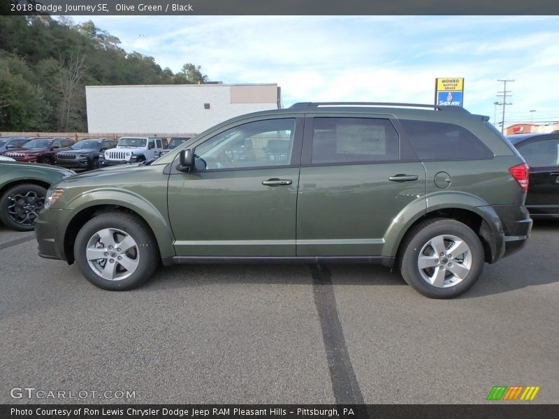 Olive Green / Black 2018 Dodge Journey SE