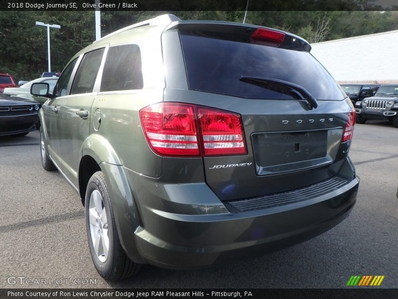 Olive Green / Black 2018 Dodge Journey SE