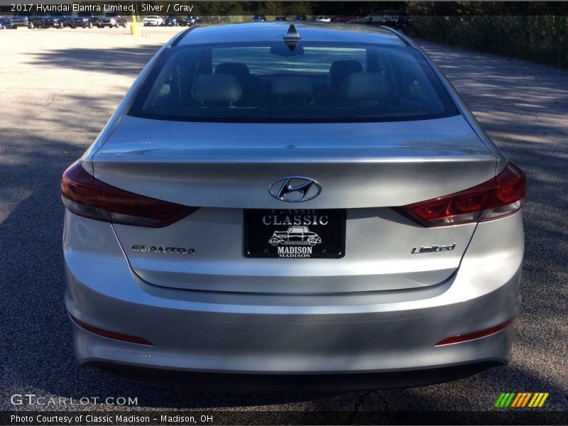 Silver / Gray 2017 Hyundai Elantra Limited