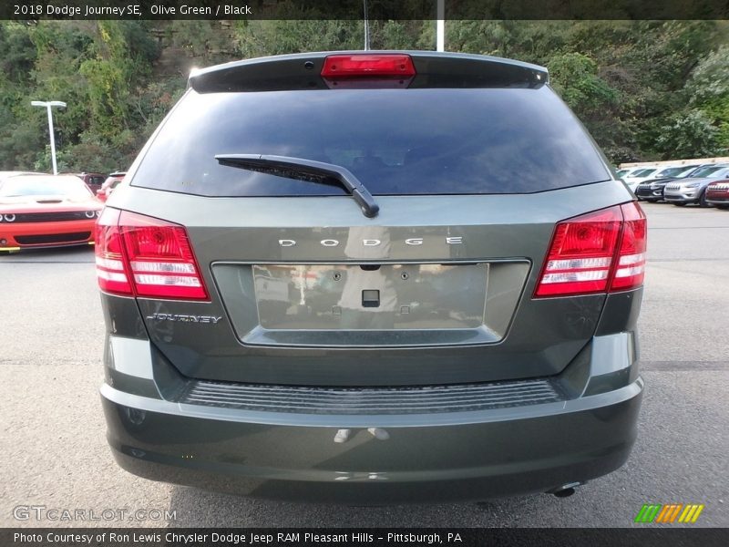 Olive Green / Black 2018 Dodge Journey SE