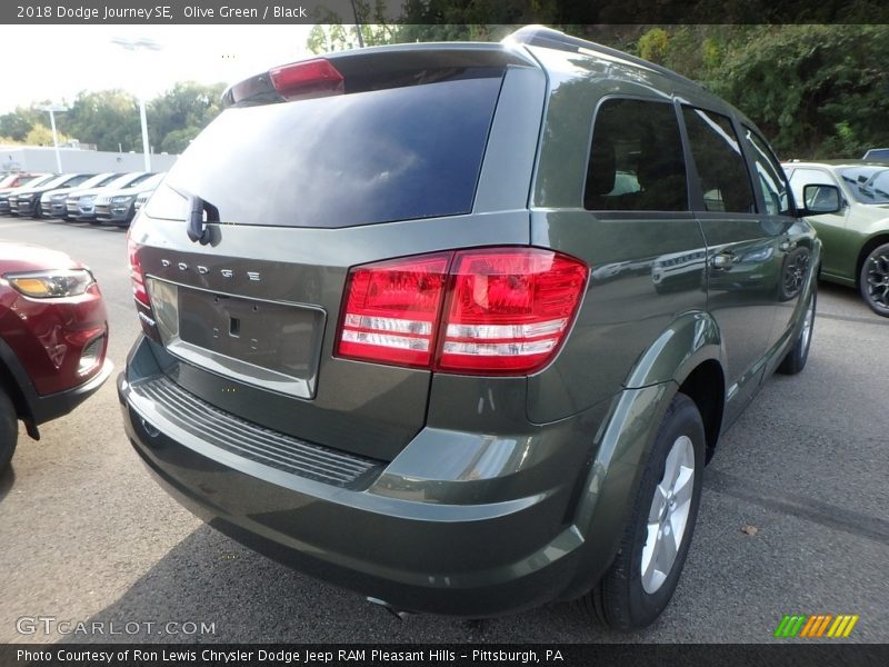 Olive Green / Black 2018 Dodge Journey SE