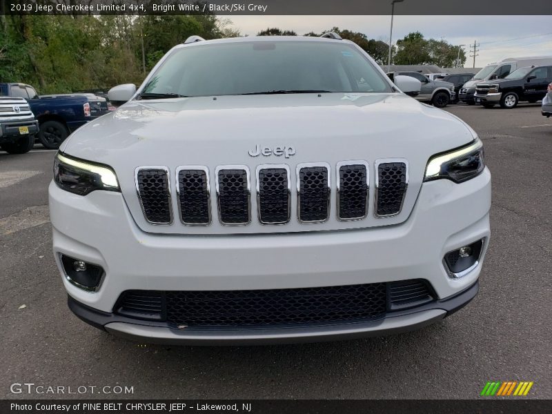 Bright White / Black/Ski Grey 2019 Jeep Cherokee Limited 4x4