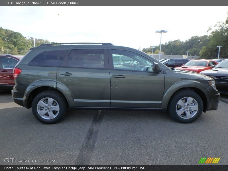 Olive Green / Black 2018 Dodge Journey SE