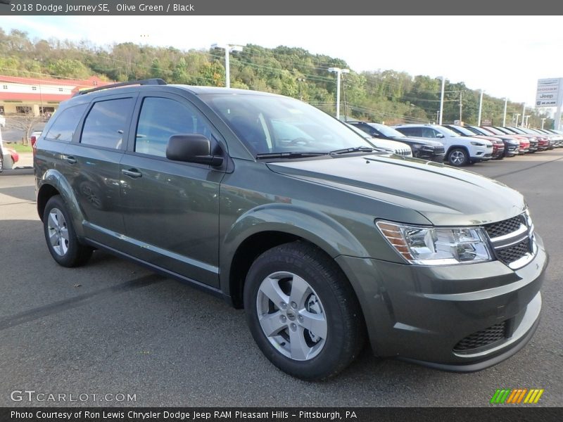 Olive Green / Black 2018 Dodge Journey SE