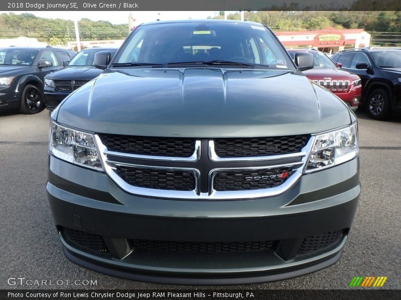 Olive Green / Black 2018 Dodge Journey SE
