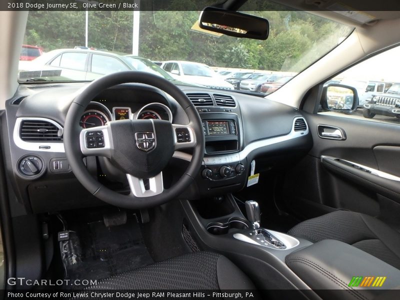 Olive Green / Black 2018 Dodge Journey SE