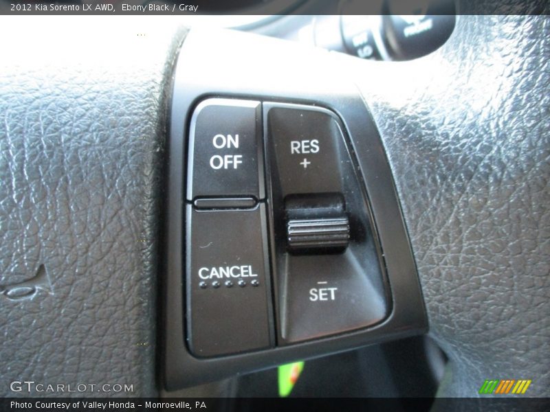 Ebony Black / Gray 2012 Kia Sorento LX AWD
