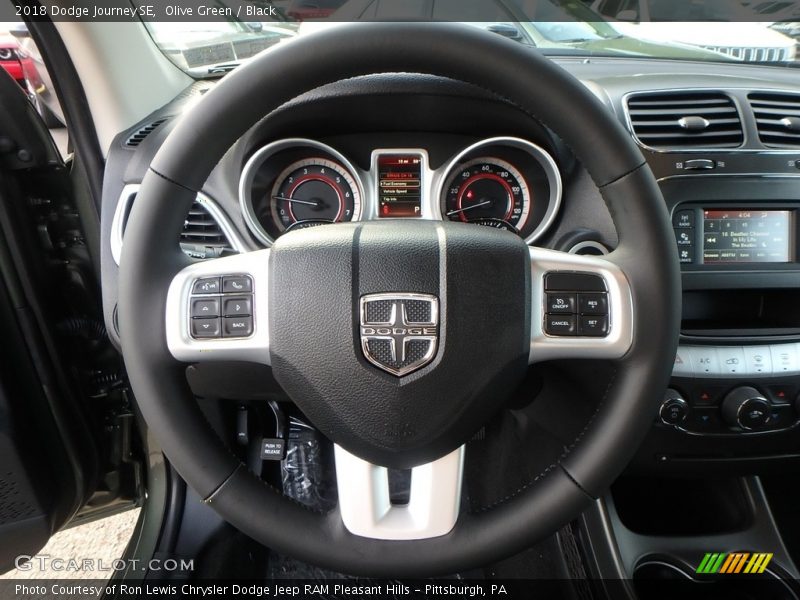 Olive Green / Black 2018 Dodge Journey SE