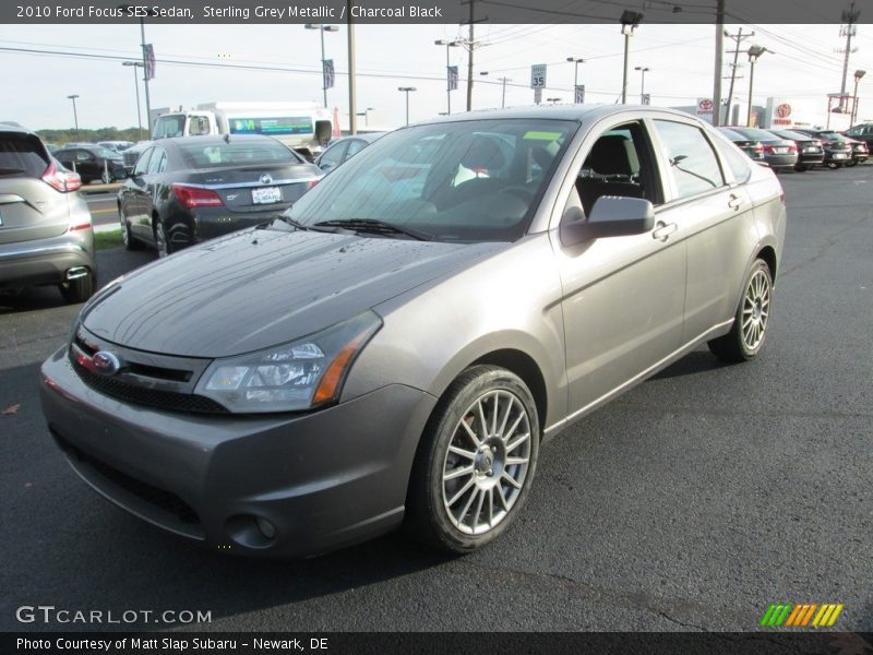Sterling Grey Metallic / Charcoal Black 2010 Ford Focus SES Sedan