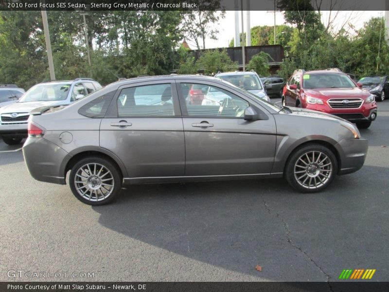 Sterling Grey Metallic / Charcoal Black 2010 Ford Focus SES Sedan